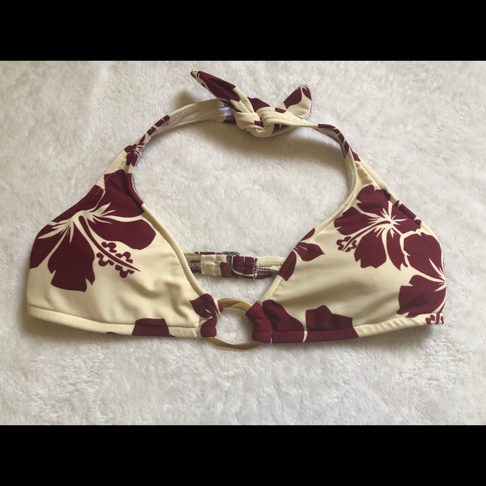Floral bikini top
